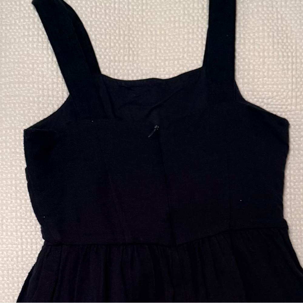 LOFT | Navy Blue Sun Dress with front tie design | size 2 - Picture 5 of 7